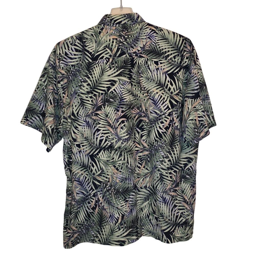 Tori Richard Mens Tropical Palm Leaf Hawaiian Shirt Short Sleeve Button Down 2XL